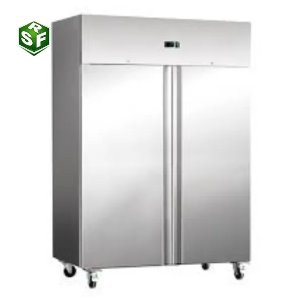 stainless steel upright refrigerator or freezer